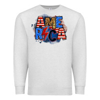 Oatmeal Heather america lightning bolt Premium Sweatshirt - Zillion Design Studio