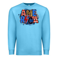 Ocean Blue america lightning bolt Premium Sweatshirt - Zillion Design Studio