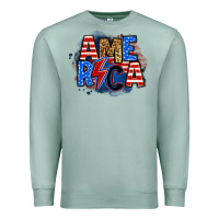 Seafoam america lightning bolt Premium Sweatshirt - Zillion Design Studio