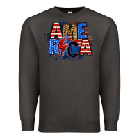 Smoke america lightning bolt Premium Sweatshirt - Zillion Design Studio