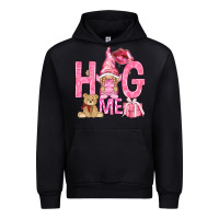 Black hug me with gnome Urban Hoodie - NancyCooperArtShop