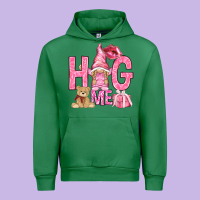 Hug Me With Gnome Urban Hoodie Designed By Nancycooperartshop