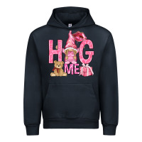 Navy hug me with gnome Urban Hoodie - NancyCooperArtShop