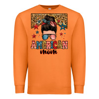 Carrot american mom junkie messy bun Premium Sweatshirt - Zillion Design Studio