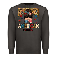 Smoke american mom junkie messy bun Premium Sweatshirt - Zillion Design Studio