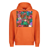 Carrot floral easter gnomes seamless pattern Premium Hoodie - Artiststas