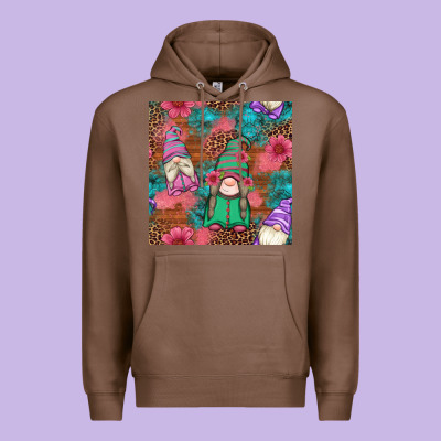 Floral Easter Gnomes Seamless Pattern Premium Hoodie Designed By Artiststas