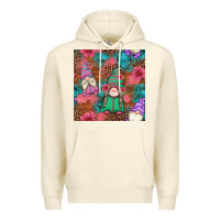 Sandshell floral easter gnomes seamless pattern Premium Hoodie - Artiststas