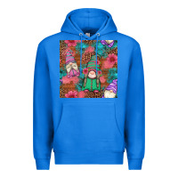 True Royal floral easter gnomes seamless pattern Premium Hoodie - Artiststas