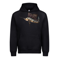 Foreset Green Atlantic Sailfish Illustrations Urban Hoodie - LillyAllenDesigns
