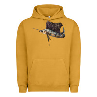 Pigment Peanut Butter Atlantic Sailfish Illustrations Urban Hoodie - LillyAllenDesigns