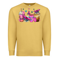Antique Gold antisocial butterfly coffee cups Premium Sweatshirt - Zillion Design Studio