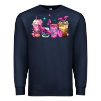 Navy antisocial butterfly coffee cups Premium Sweatshirt - Zillion Design Studio