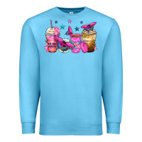 Ocean Blue antisocial butterfly coffee cups Premium Sweatshirt - Zillion Design Studio