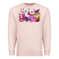 Pale Pink antisocial butterfly coffee cups Premium Sweatshirt - Zillion Design Studio