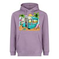 Lavender summer caravan Heavyweight Hoodie - texasbilliewilder