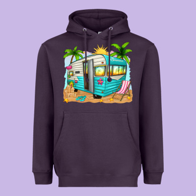 Summer Caravan Heavyweight Hoodie Designed By Texasbilliewilder