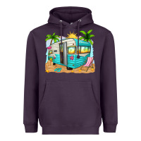 Plum summer caravan Heavyweight Hoodie - texasbilliewilder
