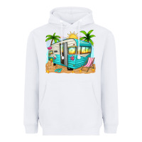 White summer caravan Heavyweight Hoodie - texasbilliewilder