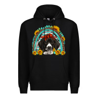 Black german shorthaired pointer western rainbow Premium Hoodie - Artiststas