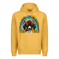 Mustard german shorthaired pointer western rainbow Premium Hoodie - Artiststas