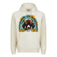 Oatmeal Heather german shorthaired pointer western rainbow Premium Hoodie - Artiststas