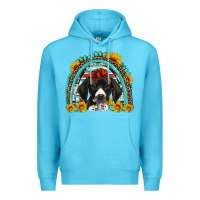 Ocean Blue german shorthaired pointer western rainbow Premium Hoodie - Artiststas