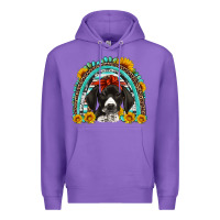 Purple german shorthaired pointer western rainbow Premium Hoodie - Artiststas