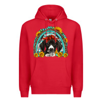 Red german shorthaired pointer western rainbow Premium Hoodie - Artiststas