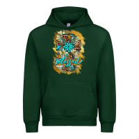 Forest Green western cross blessed lily butterfly Urban Hoodie - BarkalooDesign