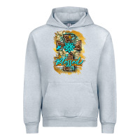 Heather Grey western cross blessed lily butterfly Urban Hoodie - BarkalooDesign