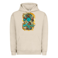 Pigment French Oak western cross blessed lily butterfly Urban Hoodie - BarkalooDesign