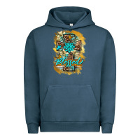 Pigment Midnight Navy western cross blessed lily butterfly Urban Hoodie - BarkalooDesign