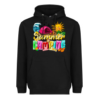 Black summer camping Heavyweight Hoodie - texasbilliewilder