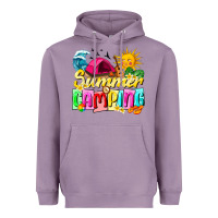 Lavender summer camping Heavyweight Hoodie - texasbilliewilder