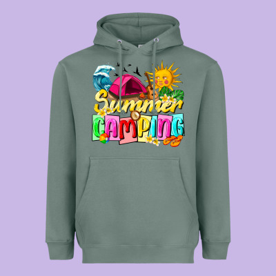 Summer Camping Heavyweight Hoodie Designed By Texasbilliewilder