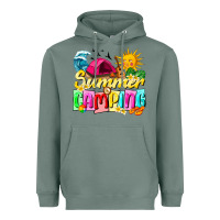 Sage summer camping Heavyweight Hoodie - texasbilliewilder