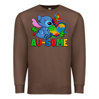 Chestnut ausome stitch autism Premium Sweatshirt - Zillion Design Studio