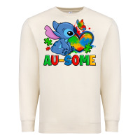 Sandshell ausome stitch autism Premium Sweatshirt - Zillion Design Studio