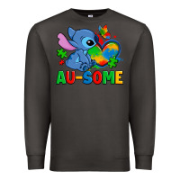 Smoke ausome stitch autism Premium Sweatshirt - Zillion Design Studio