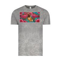 Cloud Rock french bulldog floral license plate Vintage Tee - Artiststas