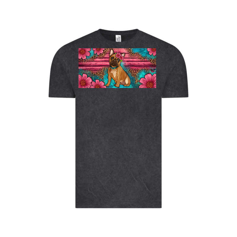 French Bulldog Floral License Plate Vintage Tee by Artiststas | Teevron