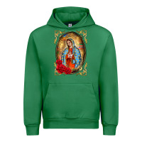 Emerald our lady of guadalupe frame Urban Hoodie - BarkalooDesign