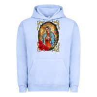 Pigment Grape Ice our lady of guadalupe frame Urban Hoodie - BarkalooDesign