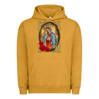 Pigment Peanut Butter our lady of guadalupe frame Urban Hoodie - BarkalooDesign