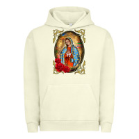 Pigment Pistachio our lady of guadalupe frame Urban Hoodie - BarkalooDesign