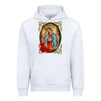 White our lady of guadalupe frame Urban Hoodie - BarkalooDesign