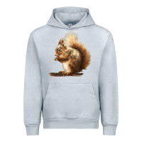 Heather Grey Squirrels Urban Hoodie - LillyAllenDesigns