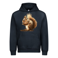 Navy Squirrels Urban Hoodie - LillyAllenDesigns