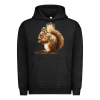 Pigment Black Squirrels Urban Hoodie - LillyAllenDesigns